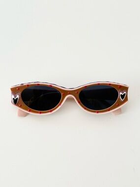 ⋆｡𖦹°‧★ hand painted y2k heart sunglasses ★‧°𖦹｡⋆